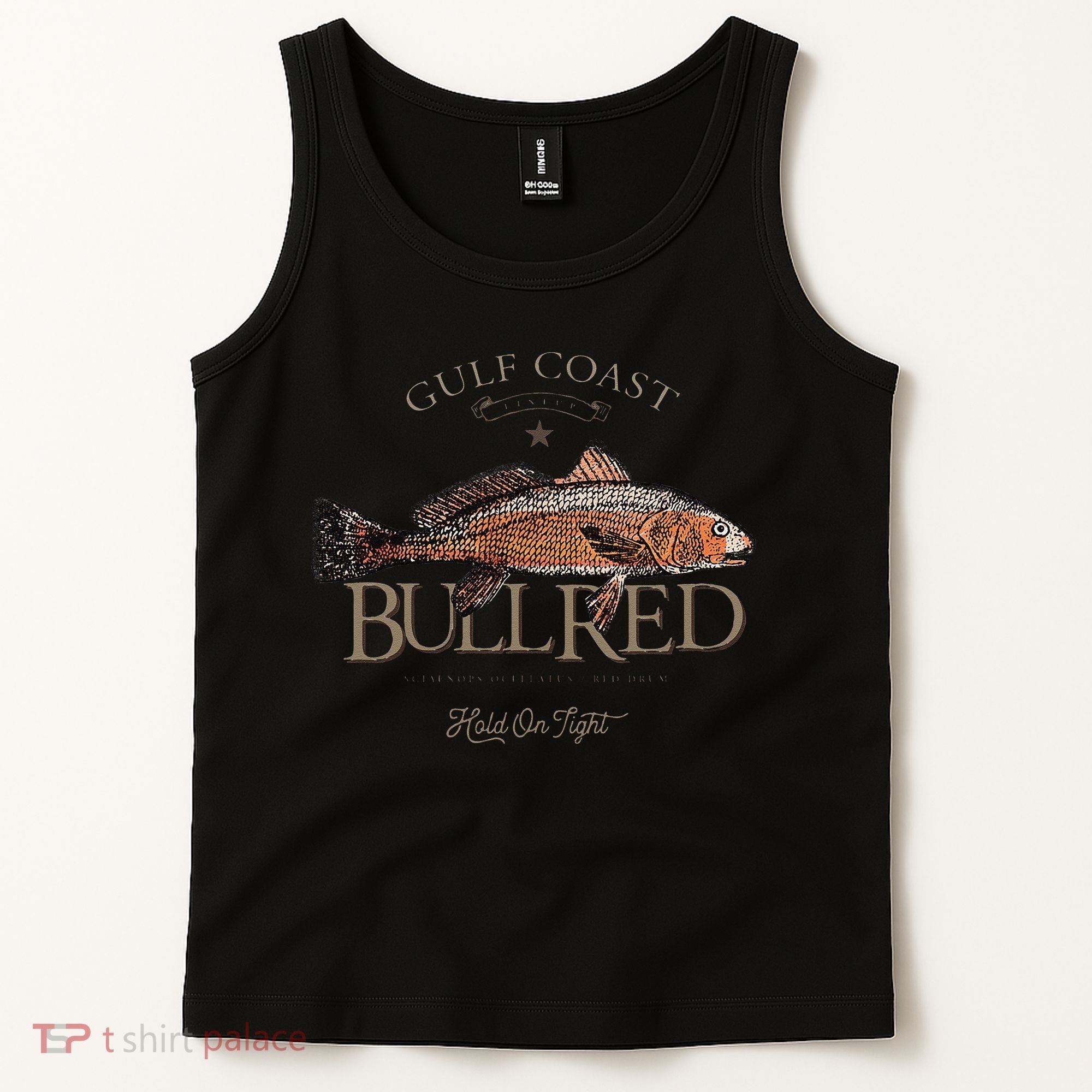Fishing Gulf Red Drum Redfish Bull Red Tank Top