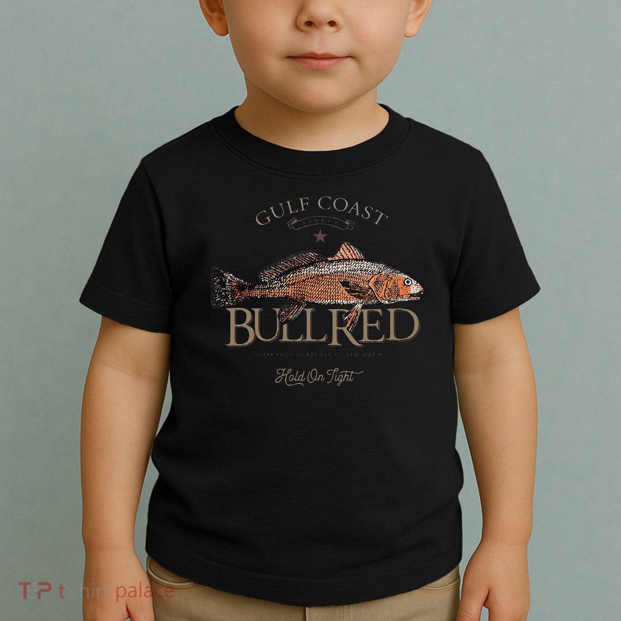 Fishing Gulf Red Drum Redfish Bull Red Toddler T-Shirt