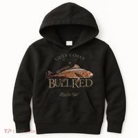 Fishing Gulf Red Drum Redfish Bull Red Kids Hoodie thumb 0