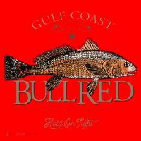 Fishing Gulf Red Drum Redfish Bull Red Santa Hat thumb 1