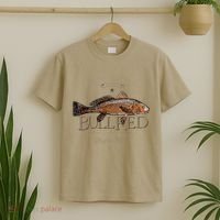 Fishing Gulf Red Drum Redfish Bull Red T-Shirt thumb 2