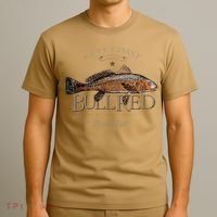 Fishing Gulf Red Drum Redfish Bull Red T-Shirt thumb 3