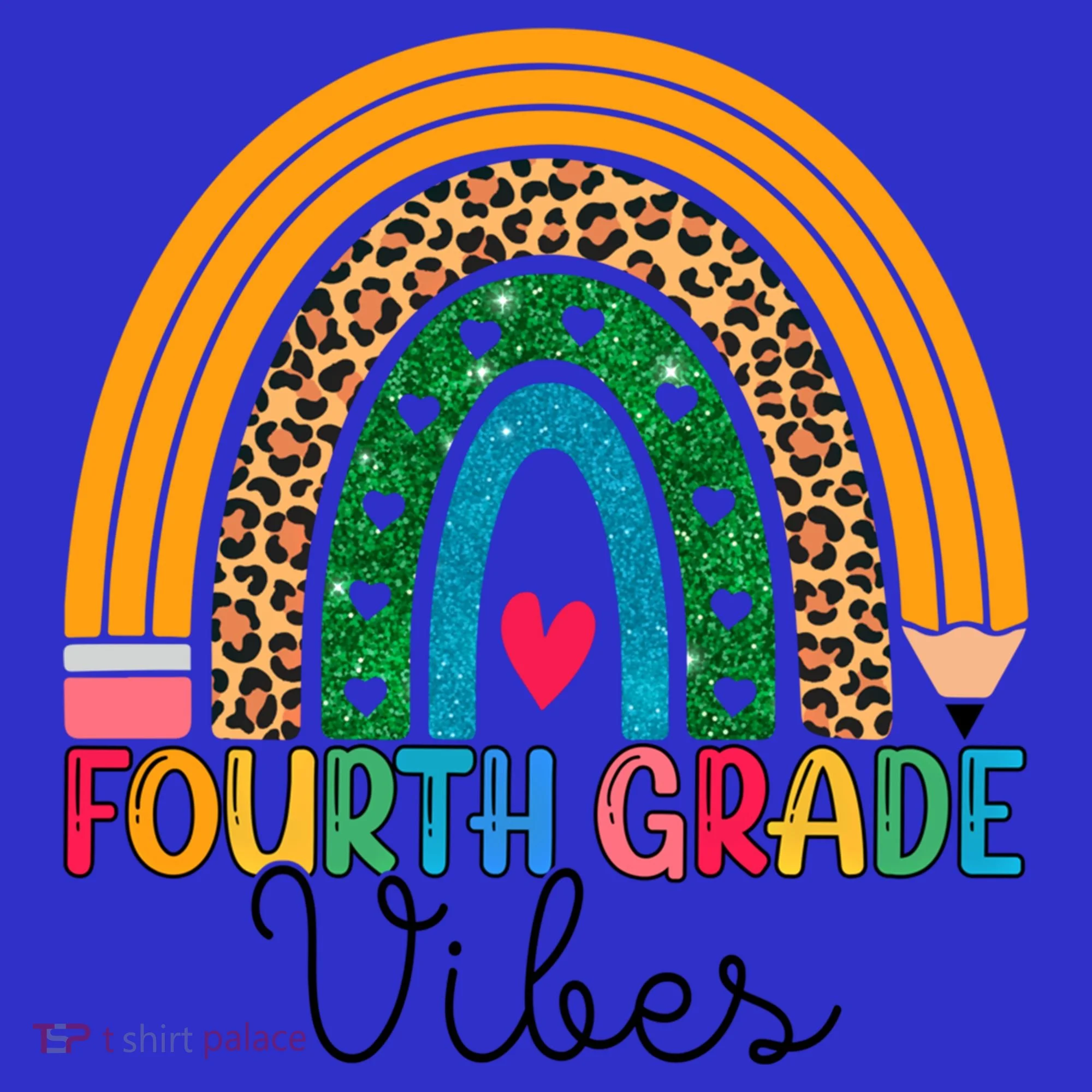 Fourth Grade Rainbow Leopard 4Th Grade Vibes Team 4Th Grade Funny Gift Button