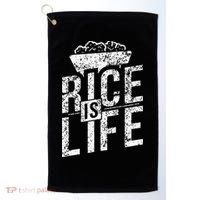 Filipino Gifts Rice Is Life Golf Towel thumb 0