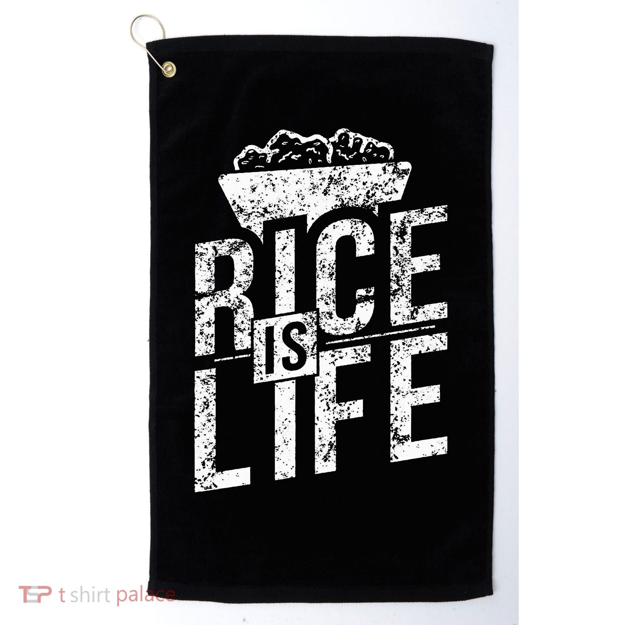 Filipino Gifts Rice Is Life Golf Towel