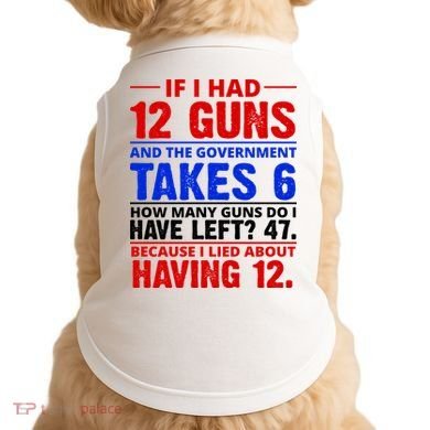 Funny Gun Rights Joke Doggie Tank