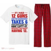 Funny Gun Rights Joke Pajama Set thumb 0