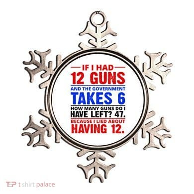 Funny Gun Rights Joke Ornament