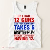Funny Gun Rights Joke Tank Top thumb 2