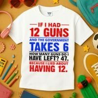 Funny Gun Rights Joke Kids T-Shirt thumb 3
