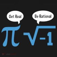 Funny Get Real Be Rational Shirt Pi Math Teacher Geek Backpack thumb 2