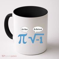 Funny Get Real Be Rational Shirt Pi Math Teacher Geek Coffee Mug thumb 0