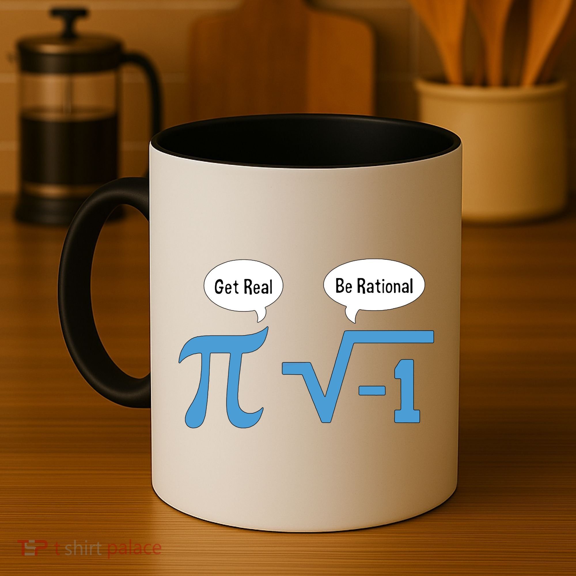 Funny Get Real Be Rational Shirt Pi Math Teacher Geek Coffee Mug