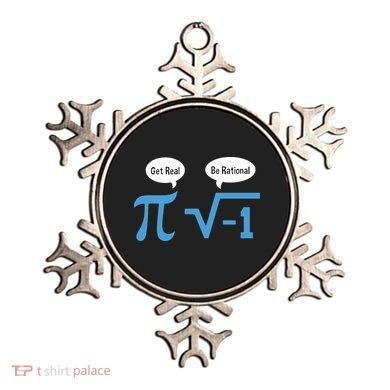 Funny Get Real Be Rational Shirt Pi Math Teacher Geek Ornament