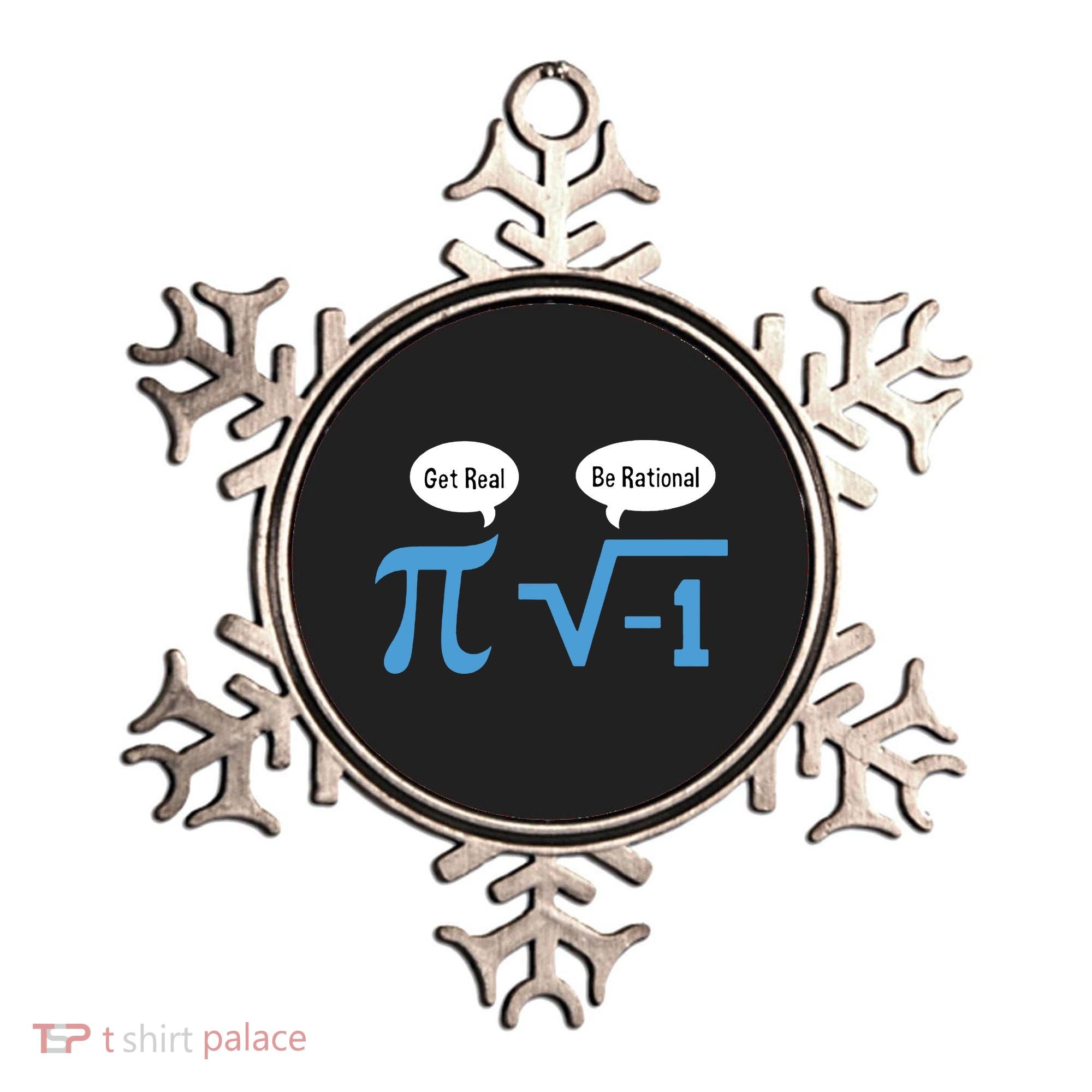 Funny Get Real Be Rational Shirt Pi Math Teacher Geek Ornament
