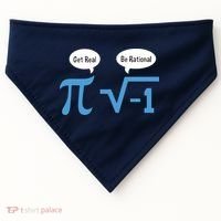 Funny Get Real Be Rational Shirt Pi Math Teacher Geek USA-Made Doggie Bandana thumb 0
