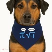 Funny Get Real Be Rational Shirt Pi Math Teacher Geek USA-Made Doggie Bandana thumb 1