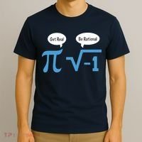 Funny Get Real Be Rational Shirt Pi Math Teacher Geek T-Shirt thumb 3