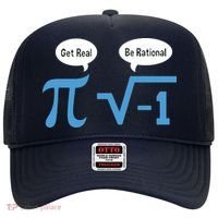 Funny Get Real Be Rational Shirt Pi Math Teacher Geek Hat thumb 0