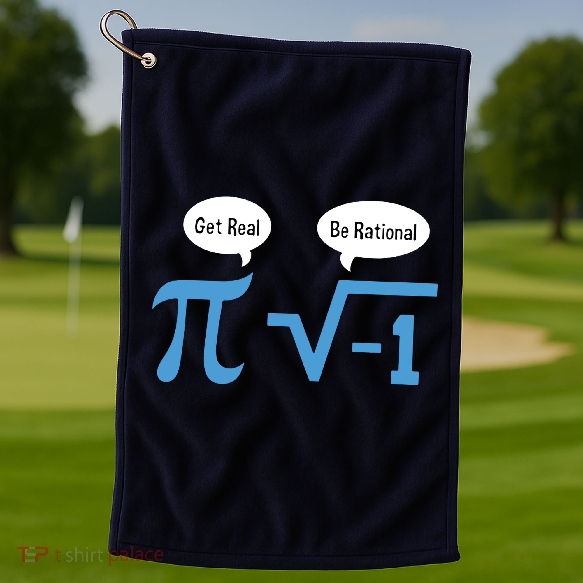 Funny Get Real Be Rational Shirt Pi Math Teacher Geek Golf Towel