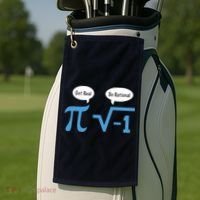 Funny Get Real Be Rational Shirt Pi Math Teacher Geek Golf Towel thumb 2