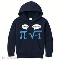 Funny Get Real Be Rational Shirt Pi Math Teacher Geek Kids Hoodie thumb 0