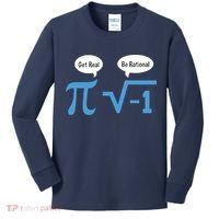 Funny Get Real Be Rational Shirt Pi Math Teacher Geek Kids Long Sleeve Shirt thumb 0