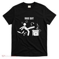 Funny Gamer Rage Quit Stick Figure Gaming Sarcastic Meme T-Shirt thumb 0