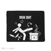 Funny Gamer Rage Quit Stick Figure Gaming Sarcastic Meme Mousepad thumb 0