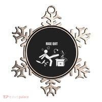 Funny Gamer Rage Quit Stick Figure Gaming Sarcastic Meme Ornament thumb 0