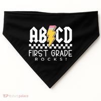 First Grade Rocks Teacher 1st Grade USA-Made Doggie Bandana thumb 0