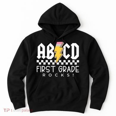 First Grade Rocks Teacher 1st Grade Hoodie