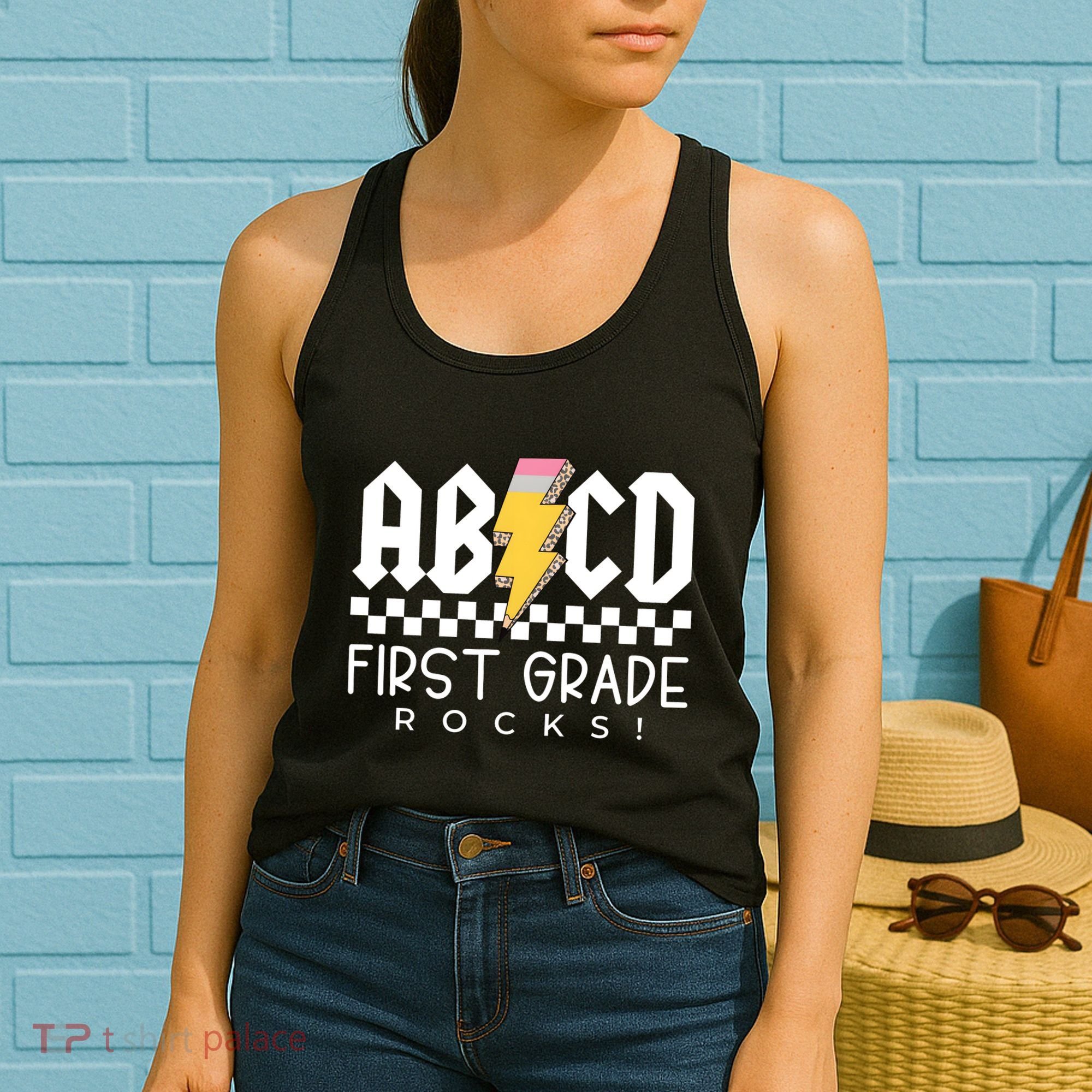 First Grade Rocks Teacher 1st Grade Women's Tank Top