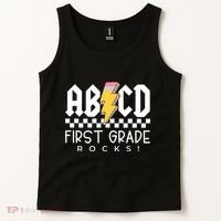 First Grade Rocks Teacher 1st Grade Tank Top thumb 2