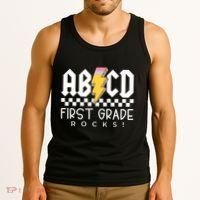 First Grade Rocks Teacher 1st Grade Tank Top thumb 3
