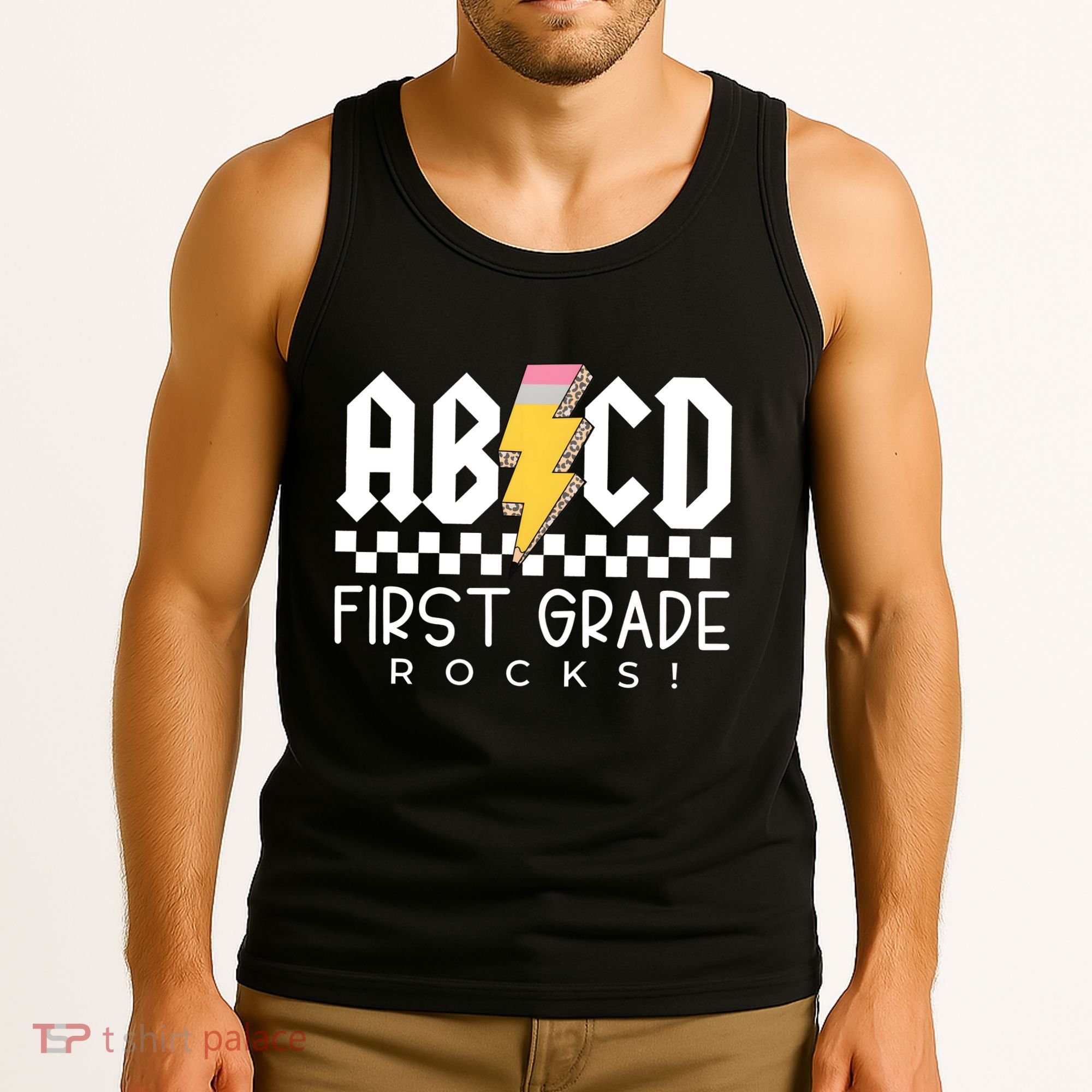 First Grade Rocks Teacher 1st Grade Tank Top