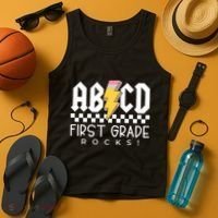 First Grade Rocks Teacher 1st Grade Tank Top thumb 4