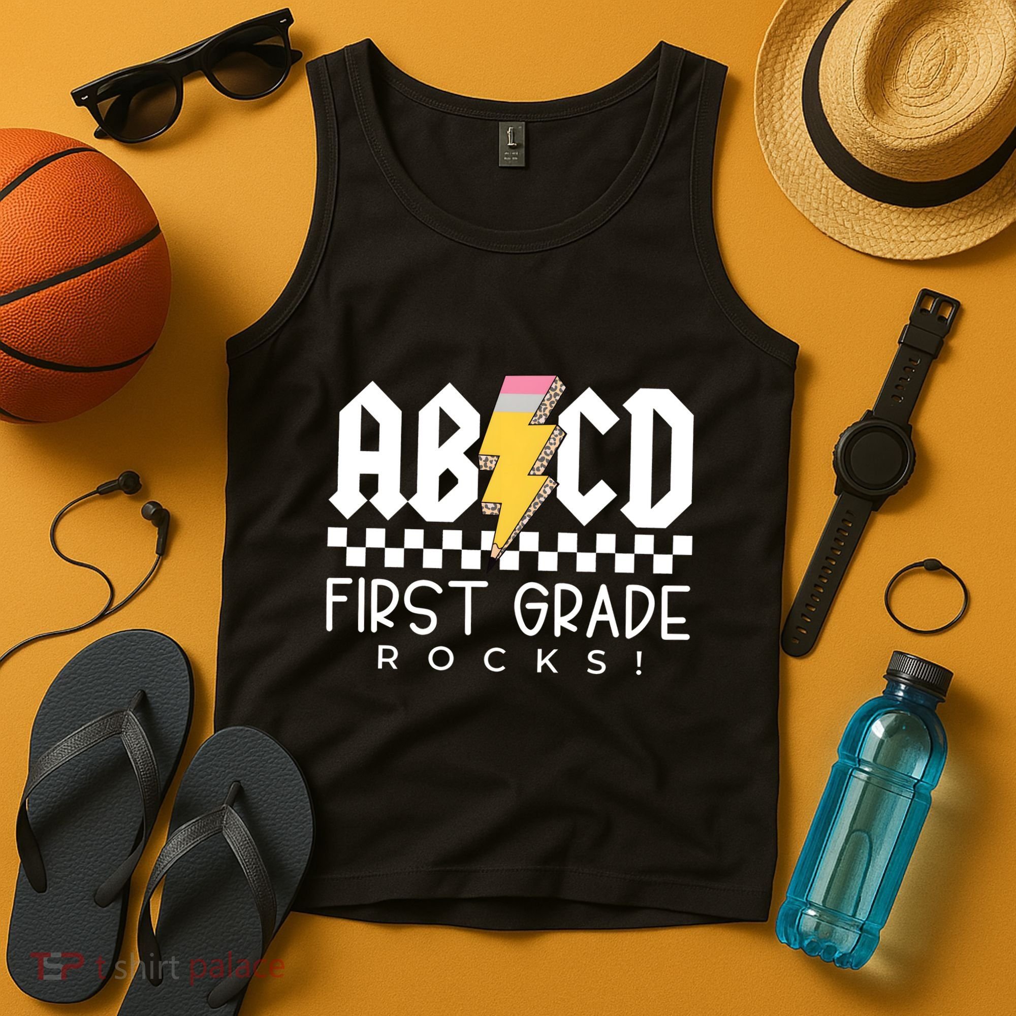 First Grade Rocks Teacher 1st Grade Tank Top