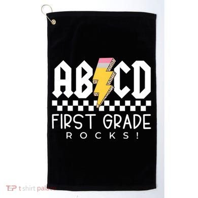 First Grade Rocks Teacher 1st Grade Golf Towel