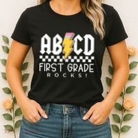 First Grade Rocks Teacher 1st Grade Women's T-Shirt thumb 2