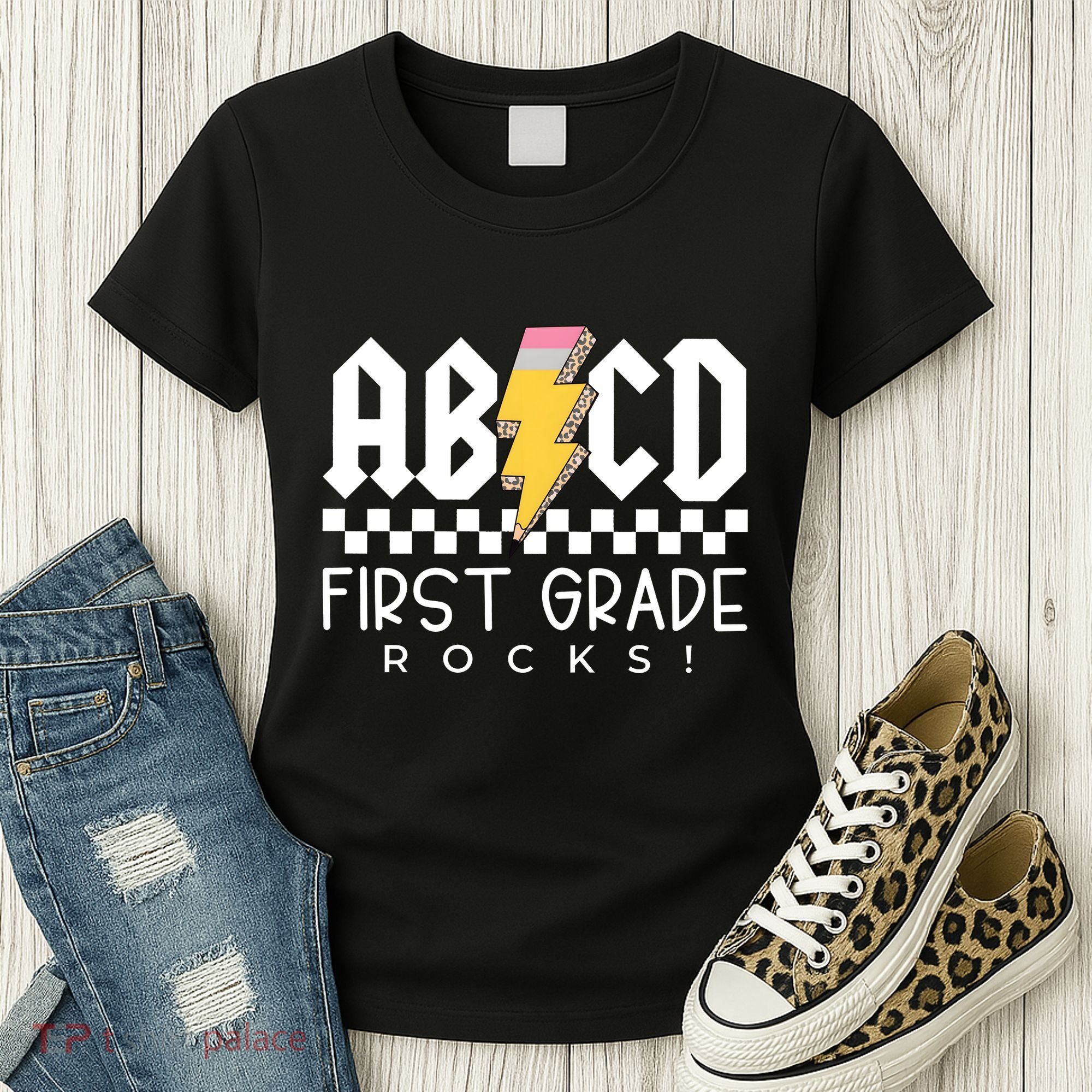 First Grade Rocks Teacher 1st Grade Women's T-Shirt