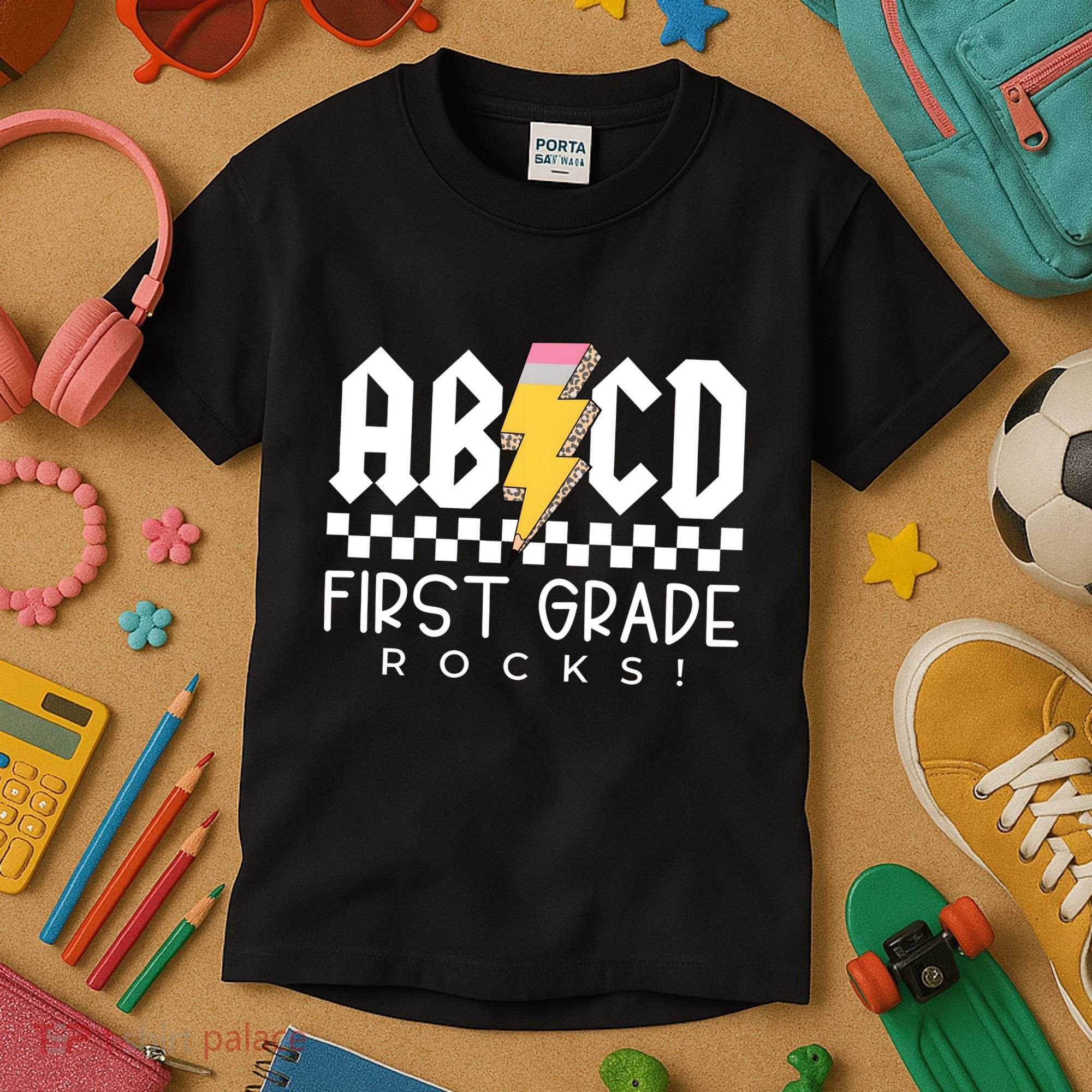First Grade Rocks Teacher 1st Grade Kids T-Shirt