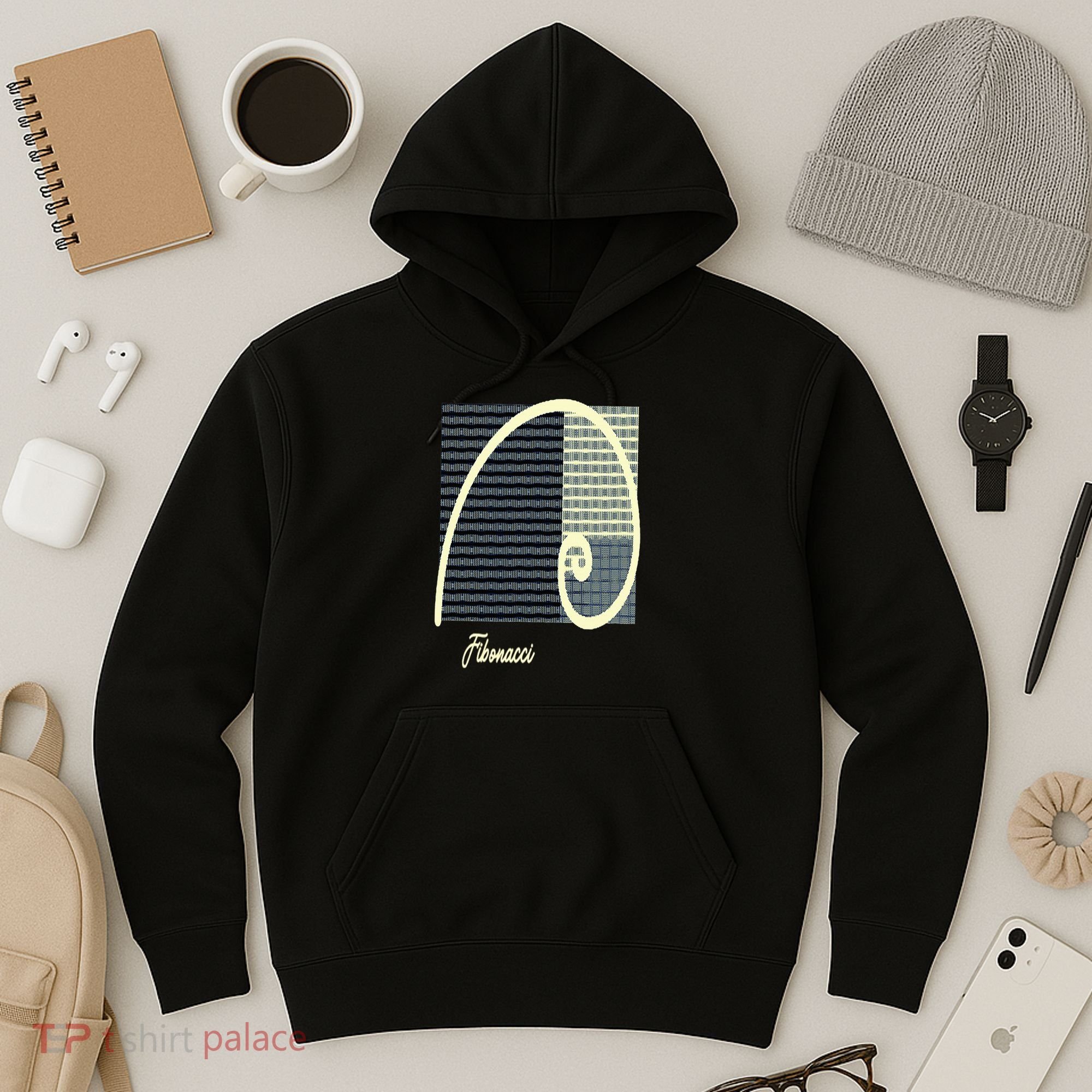 Fibonacci Golden Ratio spiral Hoodie