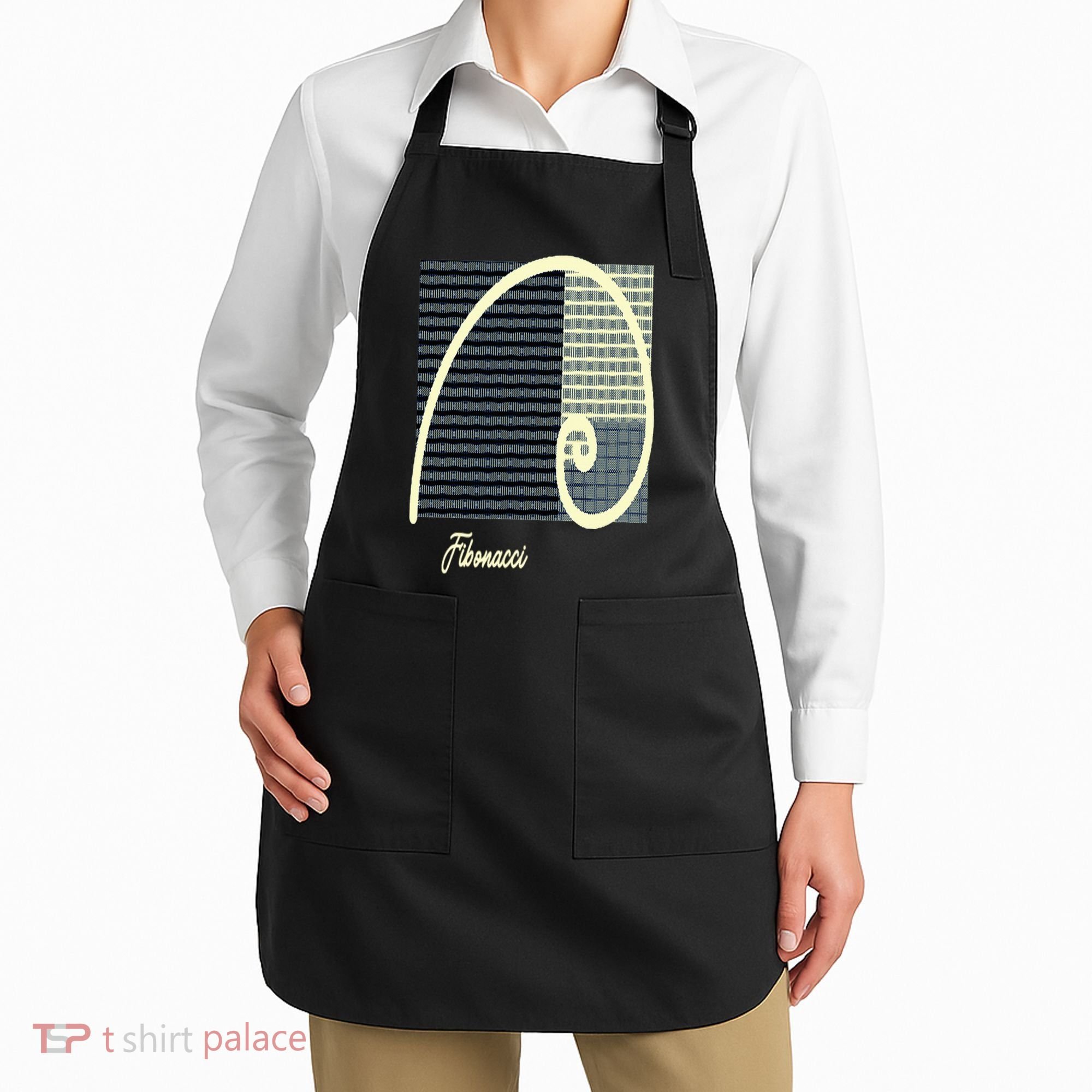 Fibonacci Golden Ratio spiral Apron