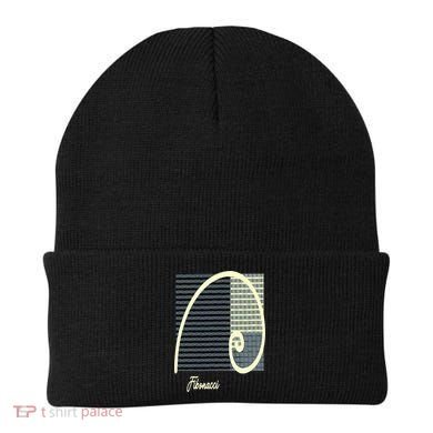 Fibonacci Golden Ratio spiral Beanie