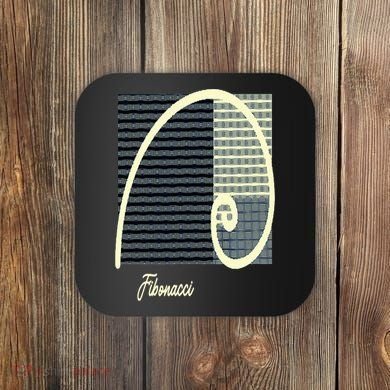 Fibonacci Golden Ratio spiral Coaster