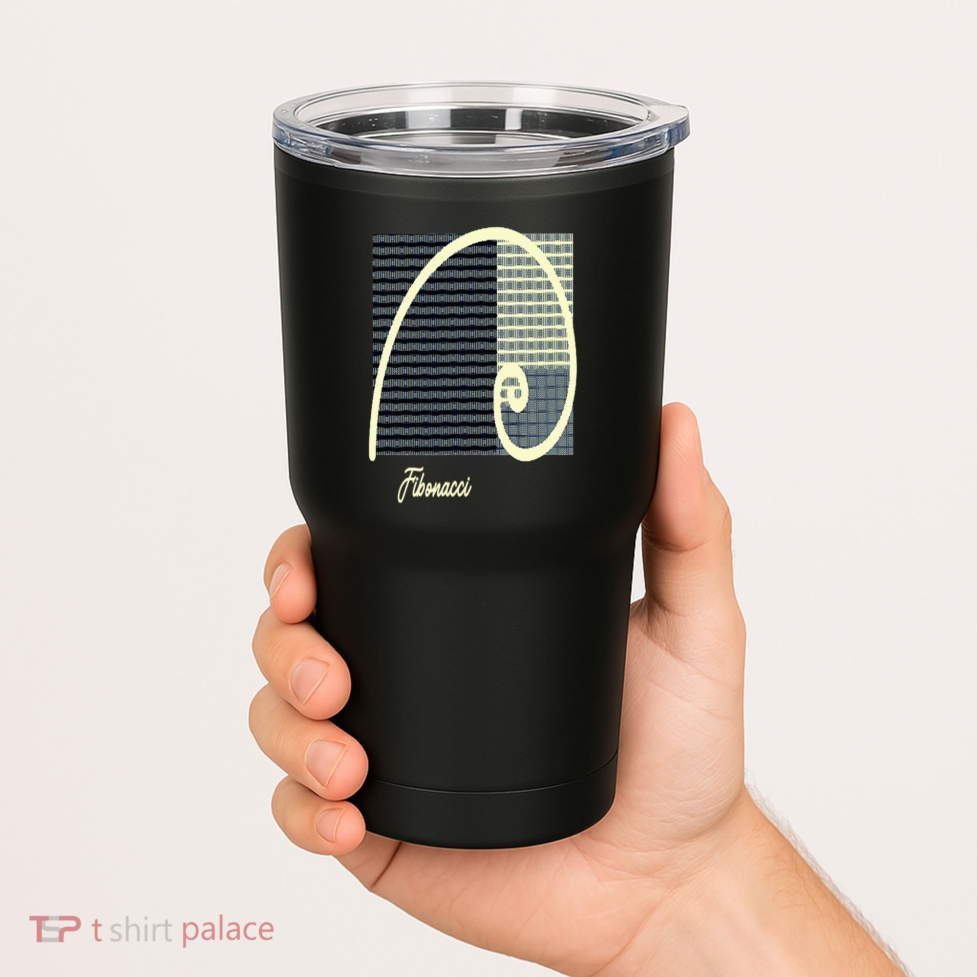 Fibonacci Golden Ratio spiral Tumbler