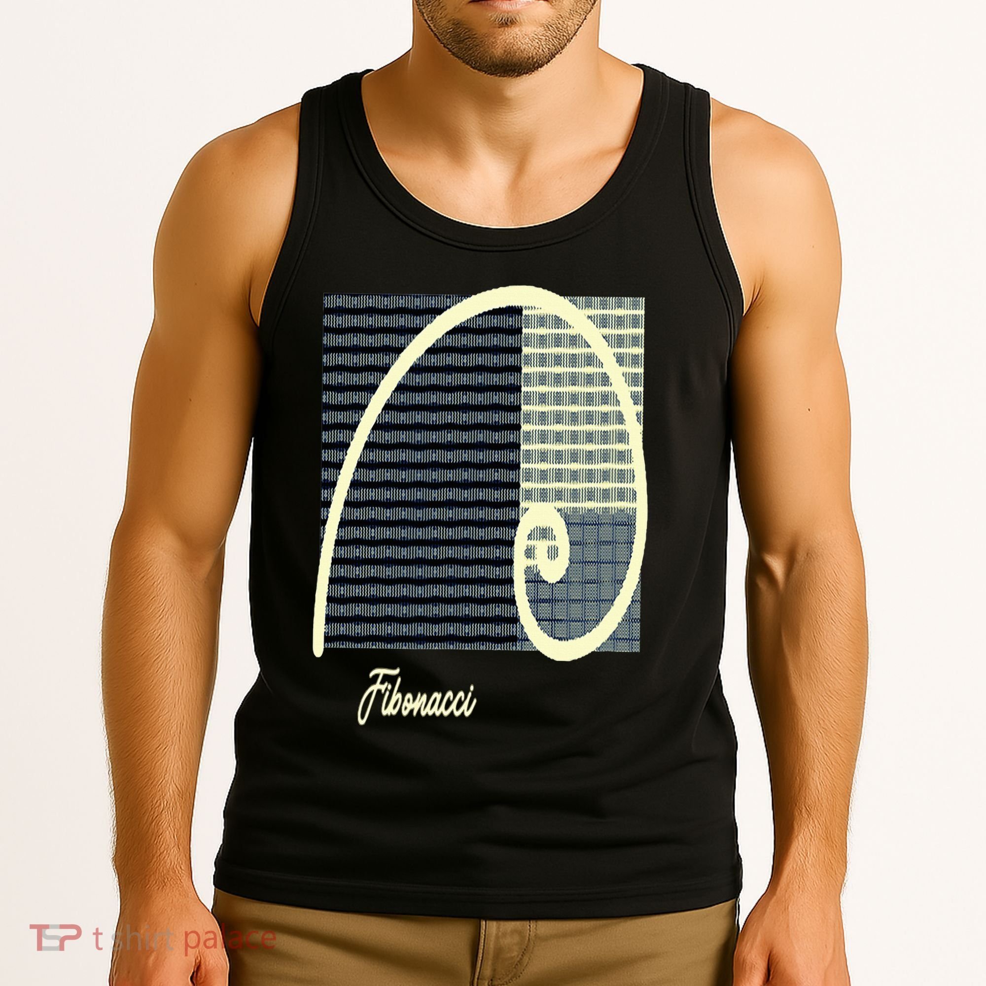Fibonacci Golden Ratio spiral Tank Top
