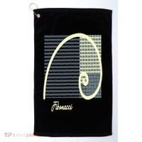 Fibonacci Golden Ratio spiral Golf Towel thumb 0