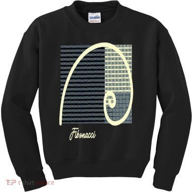 Fibonacci Golden Ratio spiral Kids Sweatshirt